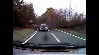 Car tries to kill cyclist with smoke