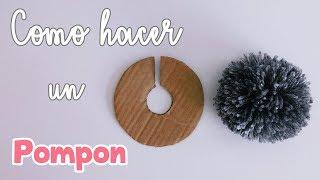 Como hacer un pompon de forma facil y casera