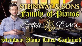 Essex vs Boston vs Steinway | Steinway & Sons Family of Pianos | Demos & Review