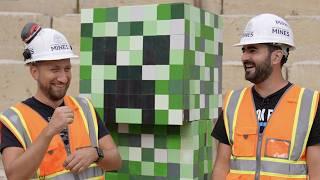 Life-Sized Slow Motion Minecraft Creeper Explosion - The Slow Mo Guys