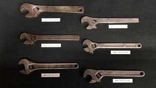 A history of the bahco adjustable spanner from 1892 to 1954