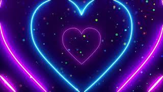 Lovely Neon Light Love Heart Tunnel| Instant Relaxing Sound| Stress, Anxiety Relief| Visual Therapy