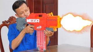 NERF WAR MEGA GUN BATTLE