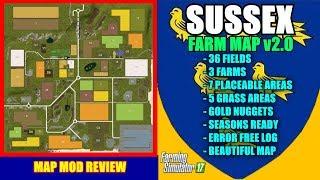 Farming Simulator 17 - Sussex Farm Map v2.0.0.3 (updated link) "Map Mod Review"