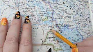 ASMR ~ Basra, Iraq History & Geography ~ Soft Spoken Map Tracing Google Earth