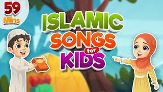 Compilation 59 Mins | Islamic Songs for Kids | Nasheed | Cartoon for Muslim Children