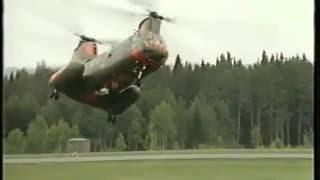 Swedish pilot does crazy things with Chinook helicopter!