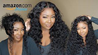 AMAZON PRIME WIG | PRE-BABY HAIR!!! WATER WAVE WIG INSTALL | UNICE