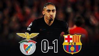 Benfica 0-1 FC Barcelona: Raphinha, Szczesny & Pedri SHUT DOWN Benfica With 10 Men