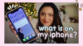 organised & aesthetic iphone setup  | Fav Apps & Podcasts | iPhone 11 ios14 | Meghna Verghese