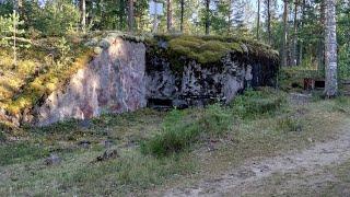 Salpa-asemaa Luumäellä. Askolan pääpuolistuslinja sekä tulvituslaite.