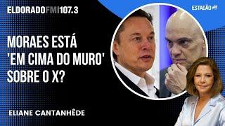 Eliane Cantanhêde "Avaliação de ministros é que Moraes está 'em cima do muro' sobre o X"