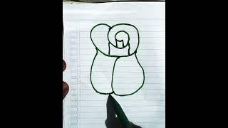 How to draw rose