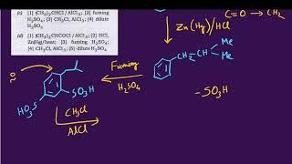 Q)97 ‖ Conversion of Benzene into 1-Isobutyl 2-Methyl Benzene ‖ PYQ