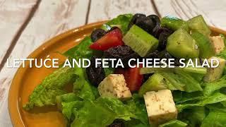 Lettuce and Feta Cheese Salad | Super Healthy Salad | How to Make Salad at Home | Delicious Calories