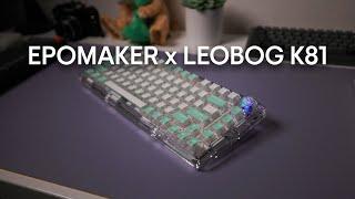 ITS TRANSPARENT & THOCKY - EPOMAKER x LEOBOG K81 Mechanical Keyboard & Typing Sound Test