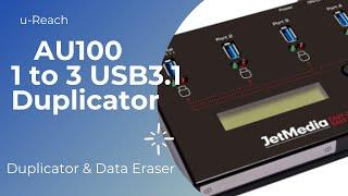 JetMedia AU100 USB3.1 Standalone Duplicator & Data Eraser