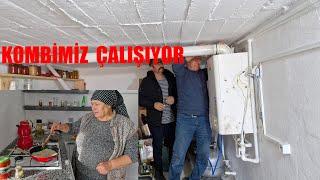 YENİ EVİMİZ ÇOK GÜZEL ISINIYOR KOMBİMİZ ÇALIŞIYOR SABAH RUTİNİMİZ