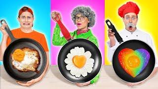 LA ABUELA VS. YO RETO DE COCINA || Trucos Geniales de Cocina y Consejos para Padres por 123 GO!