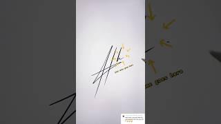 Signature Style Ideas | Letter “H” #signature #howto #logo #lettering #hard #writing #journal #art