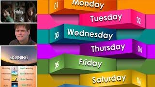 Learn The Days of the Week easily and quickly