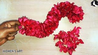 how to make arali flower garland | arali poo malai kattuvathu eppadi in tamil | Nerium Oleander