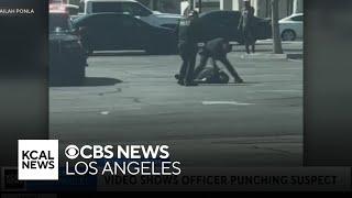 New video shows Fontana police punching suspect killed in shooting