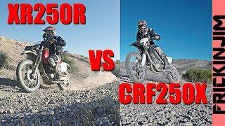 CRF250X vs XR250R RACE - Head to Head Showdown!