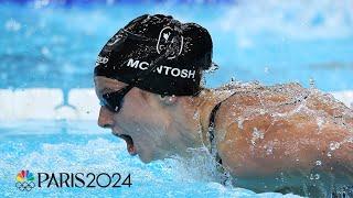 Summer McIntosh adds SECOND gold this Olympics with 200m butterfly | Paris Olympics | NBC Sports