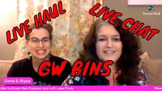 LIVE HAUL & CHAT ~ GOODWILL BINS FINDS ~WITH GREEN BEE EXPLORER