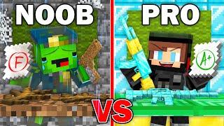 Policeman Mikey vs S.W.A.T. JJ : NOOB vs PRO Student Survival Battle in Minecraft - Maizen