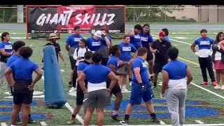 Prince La’Mario Claiborne help Giant Skills Athletics at the Championship