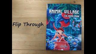 Animal Village Coloring Book flip through - Coco Wyo Publishing