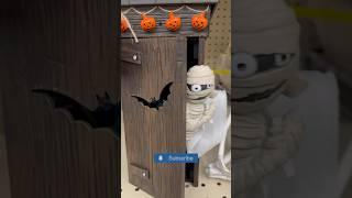 2023: Big Lots Animated Halloween Outhouse with pop out mummy #shorts (phrase 5)