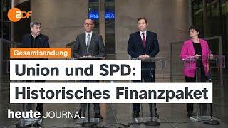 heute journal vom 04.03.2025 Beschluss Sondervermögen, Verteidigungsplan der EU, Handelskrieg