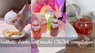 Aesthetic snacks and drinks  TikTok compilation