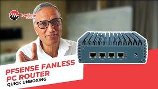 pfsense fanless PC router quick unboxing