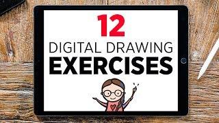 12 x DIGITAL DRAWING exercise | Get better at digital drawing