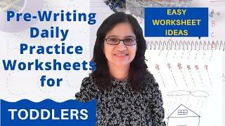 Pre Writing Worksheets for Toddler I Tracing worksheets for toddlers I Little Ones Care