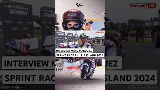 Interview of Marquez After Sprint Race MotoGP Phillip island Australia 2024 #motogp #marquez