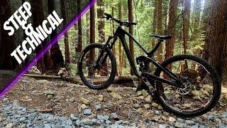 CYPRESS MOUNTAIN | Riding Steep Techincal Trails & Bad Crash