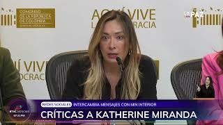 Polémica por sorpresivo chat entre Katherine Miranda y Armando Benedetti | RTVC Noticias