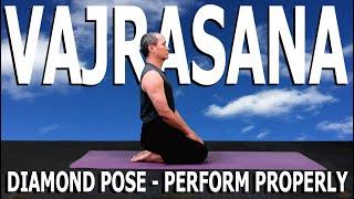 Diamond Pose | VAJRASANA | How to perform correctly | Basic Yoga Pose | Yoga With VIKUDO