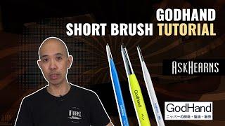 GodHand Tools | Shortgrip Short Handle Paint Brushes Tutorial | #askHearns