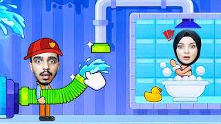 BANYO YAPARKEN SULAR KESİLDİ !!  Flow Legends: Boru Hattı Oyunu