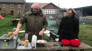 Waffeln vom Lagerfeuer  Teil 1 Bauernhof Adventskalender