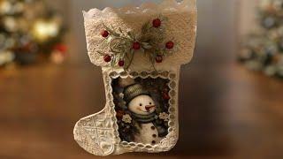 Victorian xmas stocking