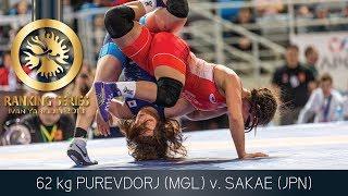 GOLD WW - 62 kg: O. PUREVDORJ (MGL) v. K. SAKAE (JPN)