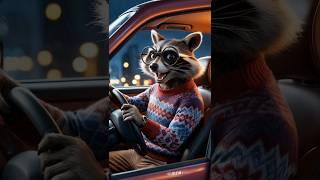 Animals as Drivers?  | Hilarious & Creative AI Animation  #shorts