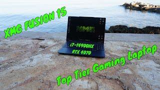 XMG FUSION 15  - Top Tier Gaming Laptop mit im Urlaub | Core i7-14900HX & NVIDIA RTX 4070